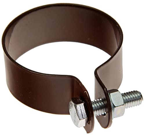 HaGa® Strebenschelle rund Ø 6cm - Befestigungsschelle für Zaunbau in braun
