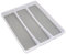 Addis Premium Soft touch 3 Compartment Drawer Utensil Cutlery Organiser Tray, White & Grey new 3 Sections
