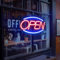 SOLIDEE LED Abierto Luminosos de neon alimentado por USB Letrero neon con interruptor regulable Luz de neón para decorar Fiesta Bar Hotel Tienda Café Restaurante Letrero(oval)