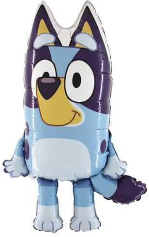 Ballonim® Bluey - Globos de papel de aluminio (80 cm, decoración de cumpleaños)