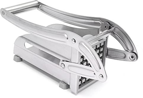 Natudeco French Fry Cutte, Machine à croustilles en acier inoxydable Cutter Hachoir à viande Machine de découpe Outil de cuisine Râpe multifonctionnelle