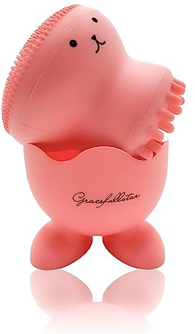 Gracefullstar | Brosse visage nettoyante | silicone adaptée tous types de peaux | brosse de nettoyage exfoliante | éponge faciale douce manuelle | exfoliation en profondeur des pores & points noirs
