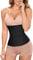CHUMIAN Korsage Bauchweg Damen Waist Trainer Korsett Postpartum Belly wrap Bauchband Taillenformer Shapewear Unterbrust Corsage bauchweggürtel (Schwarz, XS)