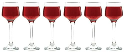 Vikko 2.75 Ounce Shot Glasses, Set of 6 Small Liquor Glass with Stem, Spirit Glasses, Durable Tequila Bar Glasses For Alcohol and Espresso Shots