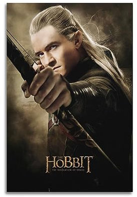 VZRSQZK Filmposter aus der Hobbit-Serie Legolas, dekoratives Gemälde, Leinwand-Wandposter und Kunstdruck, modernes Familienschlafzimmer-Dekor-Poster, 20 x 30 cm