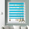 Grandekor Doppelrollo Klemmfix ohne Bohren Türkis 45x110cm(Stoffbreite 41cm) Fenster Rollos für innen Klemmrollos Duo Rollos für Fenster ohne Bohren mit Bohren Privatschutz UV-Schutz Zebrarollo