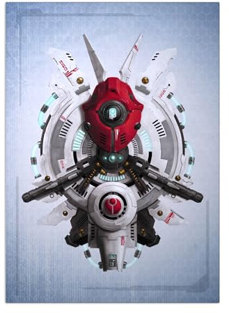 Displate Offiziell Warhammer MetallPoster Magnetische Befestigung Inklusive Lizenziert Bilder Hochwertiges Poster Warhammer 40,000 Emblems - T'au Empire Poster 45 cm x 32 cm