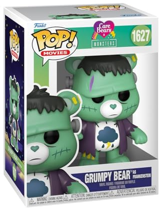 Funko POP! Movies: Universal Monsters x Care Bears - Grumpy as Frankenstein | Offizielles Horror Merch - Vinyl Sammelfigur als Regal Deko - Geschenkidee zum Geburtstag für Fans und Sammler