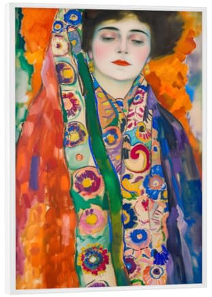 artboxONE Poster mit weißem Rahmen 18x13 cm Floral Fräulein Lieser - Bild fräulein lieser Bunte Kunst Digitale Kunst
