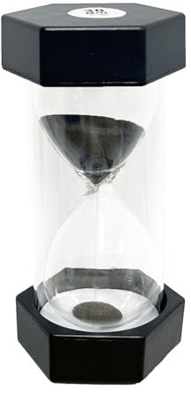 Sanduhren, Kinderuhr, dekorative Sanduhr, Timer können in Klassenzimmern, Küchen, Wohnungen, Büros und auch als dekorative Timeruhr, 30 Minuten, Schwarz
