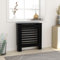 Générique Cache-radiateur MDF Noir 78 cm,Accessoires pour radiateurs-325564
