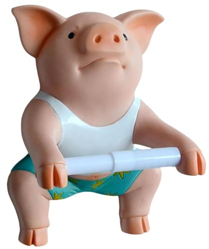 Toilet Paper Holder, Funny Piggy Paper Roll Holder, Style Toilet Tissue Holder, Toilet Roll Organizer, Novelty Tissue Holder, Bathroom Accessories for Bathroom, Home, Kitchen, Toilet