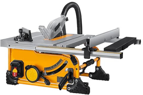 ERICAT Electric Table Saw, 1500W Industrial Table Sander, 4500R/Min Speed Adjustable and Support Multi-angle Cutting, 210x25.4mm Working Area and Comfortable To Use, Suitable for Woodworking, Plastic