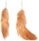 ALLWYOU Fuchsschwanz Fox Tail Fuchsschwanz Anhänger etwa 40cm Kunstfaser Tail Fell Schwanz Keychain Tierschwanz-Schlüsselanhänger Taschenzubehör Anhänger Therian Tail Weich Therian Tail Flaumig