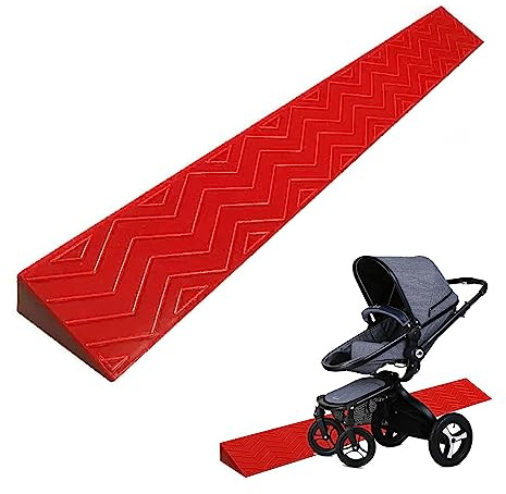 Threshold Ramp,Indoor Kerb Ramp for Wheelchair Scooter Sweeping Robot, Portable Door Step Accessible Channel, Portable Lightweight Plastic Wheelchair Ramp for Sidewalk Lawn Mower Cars Mobili