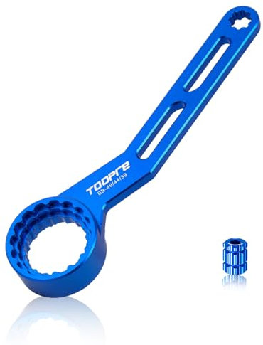 Buaak 6-in-1 für Shimano Centerlock Werkzeug (12/16-Zahn), Multifunktionales Fahrrad Tretlagerschlüssel, kompatibel für XTR BB93, BB9000, BBR6O, BB80, BBS700, XT BB70, BB51, PF30, BB3086 usw