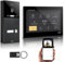 GVS - IP Video Türsprechanlage mit Türöffner, RFID Zugang, HD Kamera, 1x 10 Zoll Monitor & App - Smarte Video Türklingel mit Kamera & Gegensprechanlage für 1 Familienhaus (AVS5536A)