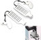 Hotel Door Lock for Travelling, Portable Safety Door Jammer Without Drilling Latch Stainless Steel for Home Hotel Apartment School Personal Protection 2PCS