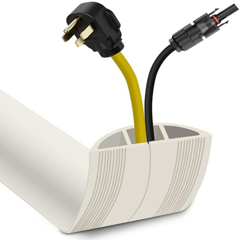 Canalina per Cavi da Pavimento, Canalina Passacavi Calpestabile, per Cavi di Alimentazione, Facile da Tagliare per Casa, Ufficio, Scuola, Concerti