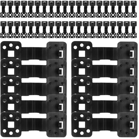 Lot de 100 pinces de verrouillage pour store banne - En tissu solide - Pour filet de protection solaire - Clips de fixation réutilisables - Coupe-vent - Pour terrasse, jardin, camping, extérieur