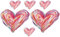 Housoutil Parches para Ropa Corazón 6 Piezas Transferencia de Calor Decoración de Ropa Manualidades Estilo Único para Vestidos y Jeans