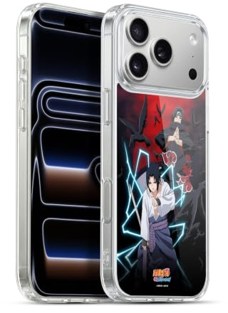 Head Case Designs Officially Licensed Naruto Shippuden Sasuke And Itachi Key Art Gel Case [Military Grade Protection] Compatible with Apple iPhone 17 Pro Max and Compatible with MagSafe