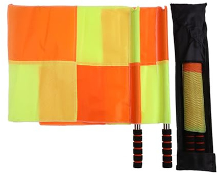 Dmuzsoih Fußball Schiedsrichter Flagge, 40x45,8cm 2 Linienrichter-Volleyball-Fahnen, Wettbewerb Fußball Linienrichter Flagge, Sport Training Schiedsrichter Flaggen Für Hockey Rugby