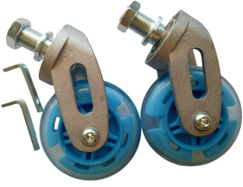 Vibsky 80 mm Ersatzrollen für Lenkrollen mit Legierungsklammern, 2 Stück, für langlebige PU-Reifen für Waveboard-Skateboard, einfache Installation