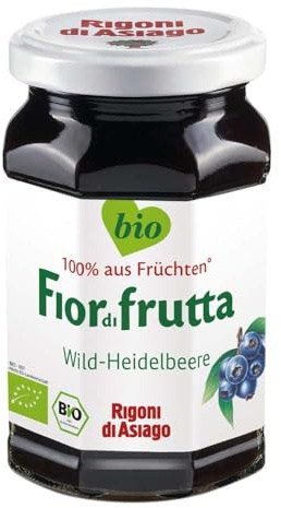 3x Rigoni di Asiago Fiordifrutta Fruchtaufstrich Wild Heidelbeeren BIO 250g