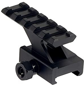FOCUHUNTER Picatinny Zielfernrohrmontage Weaver Schienenmontage 20mm Airsoft Zielfernrohrmontage Jagd Riser Rail Basis Aluminium Outdoor Tactical Zielfernrohrhalterungen