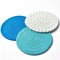 Shiwaki 7 Pouces 3 pièces sous-Verres absorbants tressés en Tissu de Ferme .Matériau en Fil de Coton.Potoir, Porte-gobelet à thé, Coussin d'isolation Thermique - Série Bleue