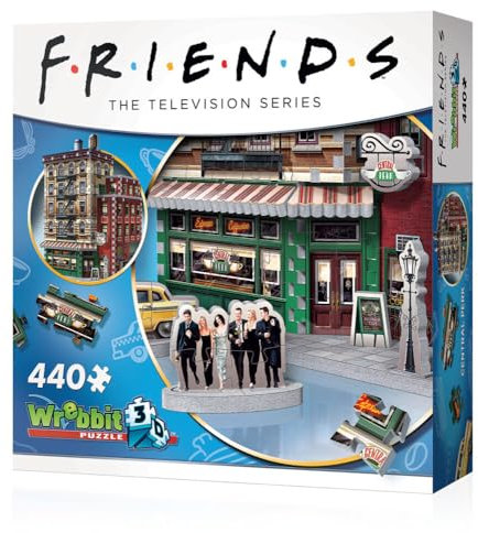 Wrebbit3D, Friends: Central Perk Café (440pc), 3D Puzzle, Ages 14+