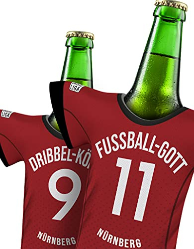 my fan shirt Trikot für NÜRNBERG-Fans | personalisierbarer stylischer Trikotkühler | Jeder Schluck EIN Genuss | Offizielles Fußball Trikot by MYFANSHIRT.com