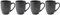 BITZ Henkelbecher Dia 9 x 10 cm 30 cl 4 Stck Galaxy Black