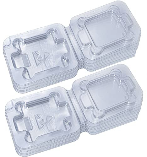 MEETOOT 14 Stück Universal CPU Schutzbox 5,5 x 6,5 cm Computer CPU Gehäuse Tray Flip Top Container LGA1150 / 1151 / 1155 / 1156 i3 i5 i7 CPU Intel Protector Cover