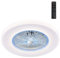 wonderlamp Ventilador de techo - Plafón Sin Aspas Visibles LED, Blanco, Memoria encendido, Ponele, W-V000060