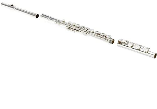 Flöte Silber Kopfstück Neusilber Fußstück Offenes Loch Versilbert Offset G Flöteninstrument Einsteiger Querflöten