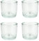 Teelichthalter Glas 6,5x6cm Set 4 Stück Teelichtgläser Windlichtglas Windlicht klein transparent