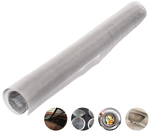 Edelstahlgitter Drahtgitter feinmaschig edelstahlgitter,80 Mesh Wühlmausgitter Volierendraht Maschendrahtfür Belüftung Schutzgitter Metall Wachmann Garten Bildschirm Schränke Filternetz Nagetier ( Col