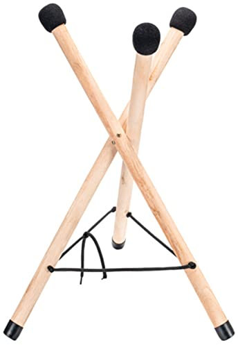 Stabiler Zungen-Trommelständer Aus Holz Für Handpfanne - Faltbare Halterung Für Zungen-Trommel Mit Rutschfestem Design