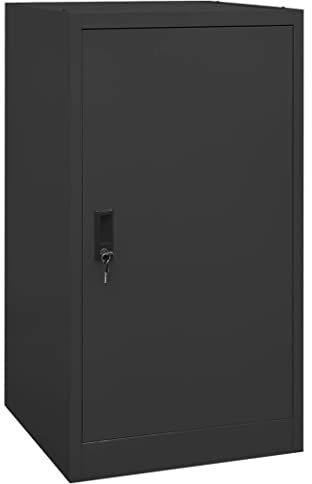 Bussandri Exclusive - Sattelschrank Anthrazit 53x53x105 cm Stahl