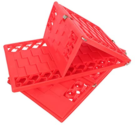 GANAZONO Traction Boards Motorhome Grip Mats 1 Pair Snow Board Winter Tires Tire Recovery Track Pad Roll Mud Board The Snow Red Wheel Plastic Anti Skid Tyre Blocks Traction Mats