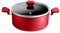 Tefal Faitout 24 cm, Induction, Revêtement antiadhésif, Indicateur de température, Couvercle en verre, Poignée confortable, Repas délicieux et sains, Fabriqué en France, Daily Expert C2894602