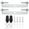 PATIKIL 75mm Support de Fixation Plafonnier, 2 Ensemble Lumière Luminaire Montage Support Plaque Acier Barre Transversale pour suspensions Mur Lumière, avec Vis Rondelle Écrou
