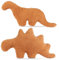 Rierousy 2 Stück Dino Nugget Kissen, Dino Chicken Nugget Pillow，Dino Nuggets Kuscheltier, Dinokissen, Dinosaurier Stofftierkuscheltier Dino für Kinder Kreatives Geburtstagsgeschenke