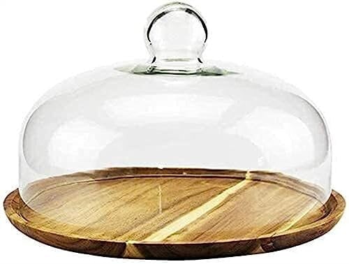 CHFYIJYHM Kuchenständer Geschirr Steakteller 6/8/10/11 Zoll Brotteller Bar Holz Getränk Obstteller Glas Sandwich Aufbewahrung(20 * 20 * 12CM)