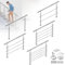 FIVMEN Barandilla de acero inoxidable para escaleras, exterior, 160 cm, pasamanos, barandilla con 2 postes, kit de montaje para escaleras para interior y exterior, sin travesaños