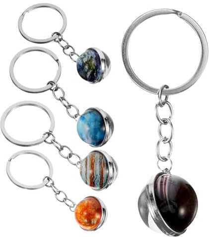VALICLUD 15 Stk Taschenanhänger Anhänger Schlüsselanhänger lustiger Schlüsselanhänger Stern kugeln überraschungstüte Schmuck Schlüsselbund Planet Zeit-