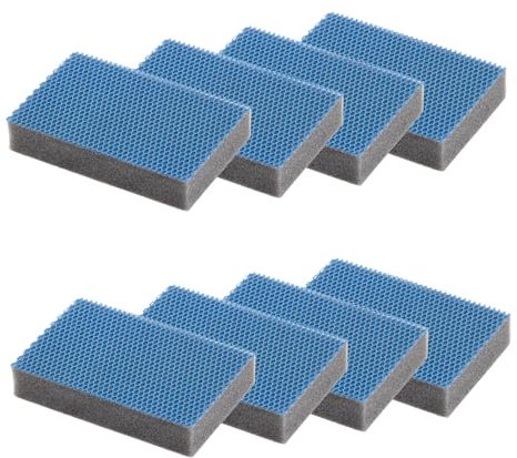 MAYA Estropajo Profesional EVO XL para Todas Las Superficies. Limpia sin Rayar. No Deja Restos de Fibras. Lavables a Máquina. Dimensiones 9x13,5x2,6 cm. Pack 8 Estropajos - (Azul)