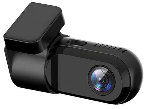 VUIUYOIES Stilvolle hochauflösende Dashcam mit drehbarer Halterung und gutem Handgefühl. ABS USB Ringaufnahme G Sensor Autorekorder, U9